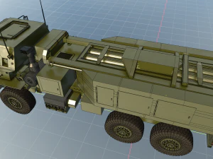 M142 HIMARS MLRS 3D Model
