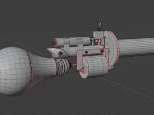 Apocalypse Flashlight 3D Model