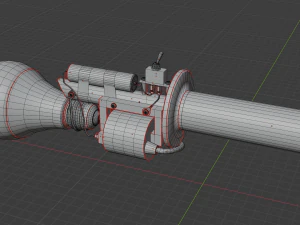 Apocalypse Flashlight 3D Model