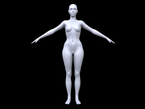 आधार जाल महिला 3D मॉडल
