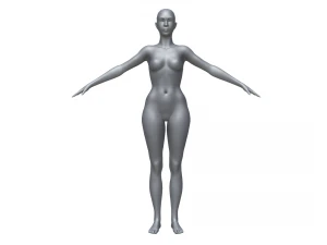 Base mesh female 3D Model