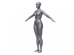 Base mesh female 3D Model
