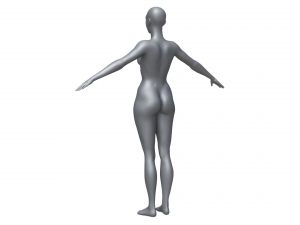 Base mesh female 3D Model