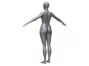 Base mesh female 3D Model