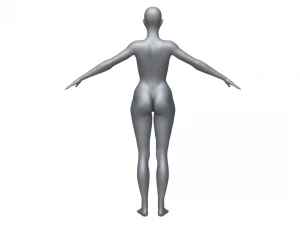 Base mesh female 3D Model
