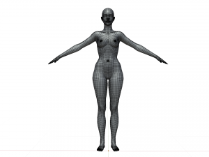 Base mesh female 3D Model