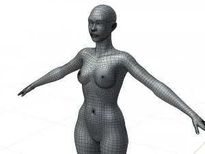 Base mesh female 3D Model