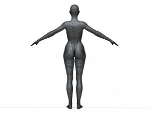 Base mesh female 3D Model