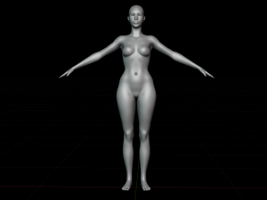 Base mesh female 3D Model
