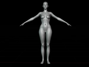 Base mesh female 3D Model