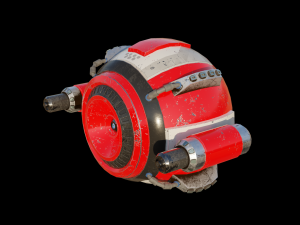 Sci-Fi Drone Low-poly 3D मॉडल