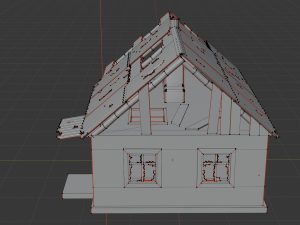 Old Village House Destroyed Modelo 3D