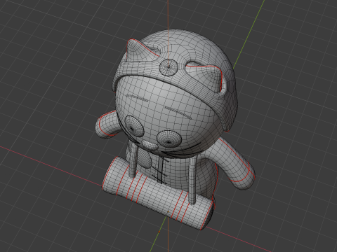 Toy cat warrior of the armed forces of Ukraine model 3D 模型