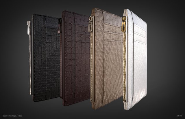 Wallet Game ready 3D-Modell .c4d .max .obj .3ds .fbx .stl .blend 
