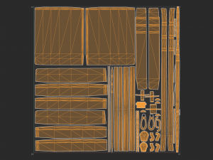 Wallet Game ready 3D-Modell