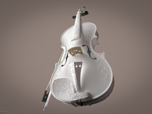 Violin Game ready Modelo 3D