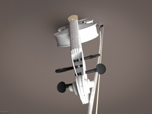 Violin Game ready Modelo 3D