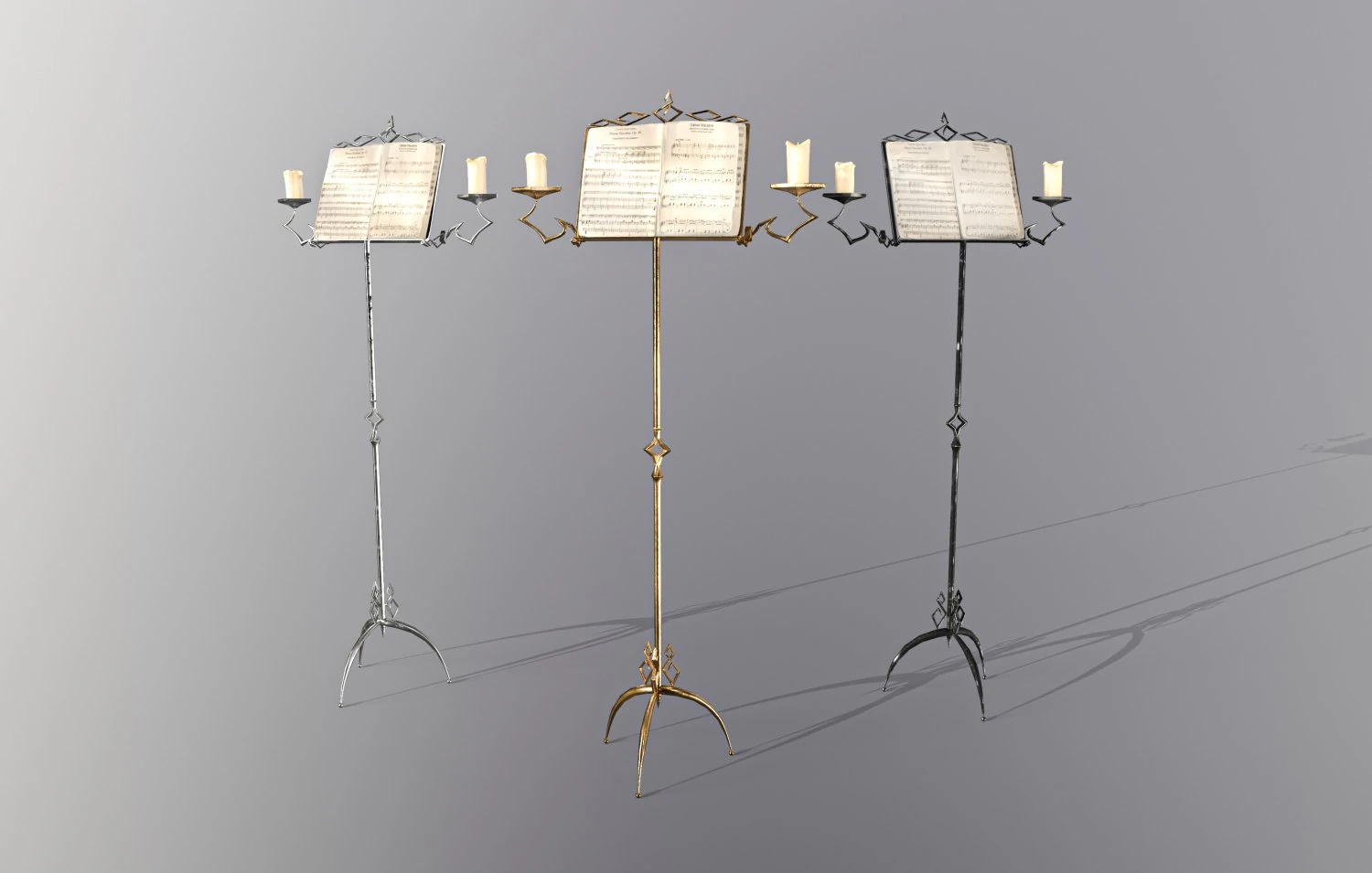 Suporte para partitura Jogo pronto Modelo 3D .c4d .max .obj .3ds .fbx .stl .blend 