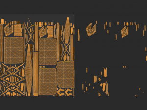 Music stand Game ready 3Dモデル