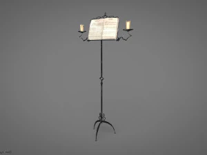 Suporte para partitura Jogo pronto Modelo 3D