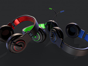 Headphones Game ready 3D Model