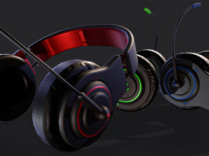 Headphones Game ready 3D Model