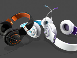 Headphones Game ready 3D Model