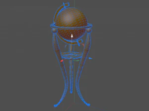 Globe Game ready 3D Model