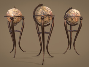 Globe Game ready 3D 模型