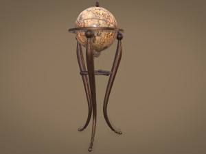 Globe Game ready Modelo 3D
