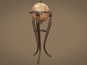 Globe Game ready 3D Model