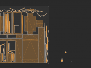 Cupboard Game ready 3D-Modell