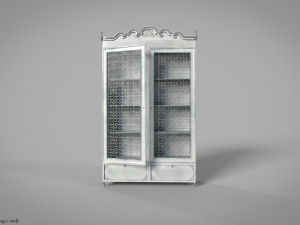 Cupboard Game ready 3D-Modell
