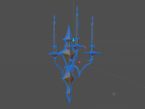 Chandelier Game ready 3D Model