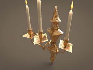 Chandelier Game ready 3D Model