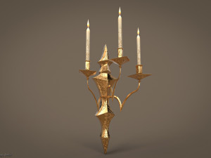 Chandelier Game ready 3D Model