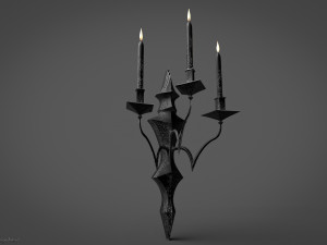 Chandelier Game ready 3D Model