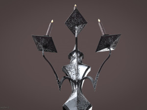 Chandelier Game ready 3D Model