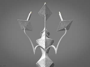 Chandelier Game ready 3D Model