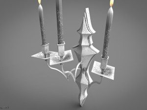 Chandelier Game ready 3D Model