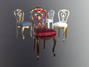 Chair Game ready 3D 模型