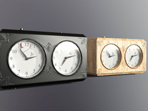 Chess clock Game ready 3D Модель