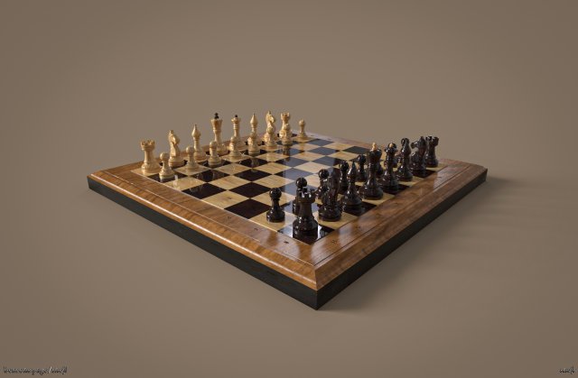 Chess Game ready 3D-Modell .c4d .max .obj .3ds .fbx .stl .blend 