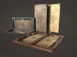 Backgammon Game ready 3D Модель