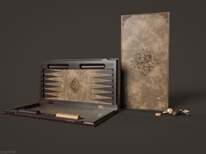 Backgammon Game ready Modèle 3D