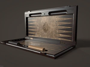 Gioco del backgammon pronto Modello 3D
