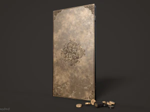 Gioco del backgammon pronto Modello 3D