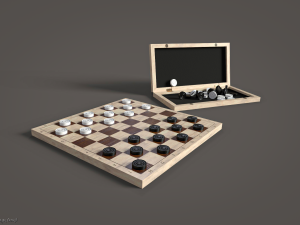 Boardgames Game ready 3D Model