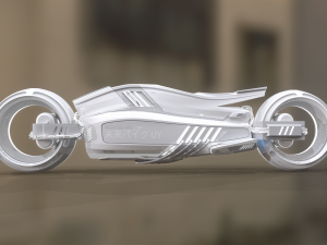 Sci-fi motorbike High poly 3D-Modell