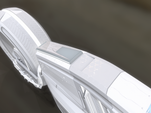 Sci-fi motorbike High poly 3D-Modell
